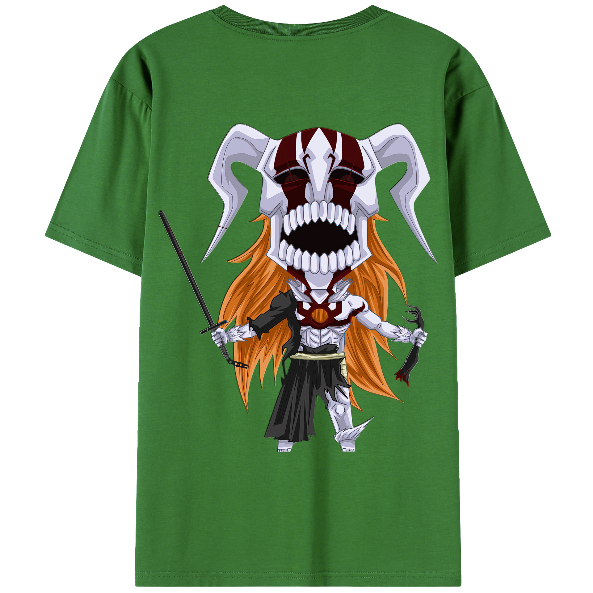 （画像用） ブリーチ 黒崎一護（くろさき いちご）BLEACH Kurosaki Ichigo レディース半袖Tシャツ(バックプリント)